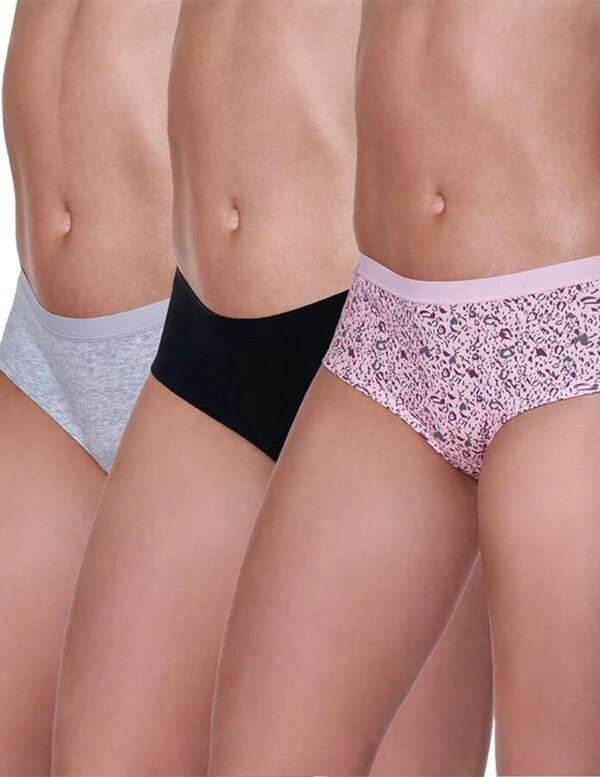 Pack 3 Pantaletas Algodon Lycra