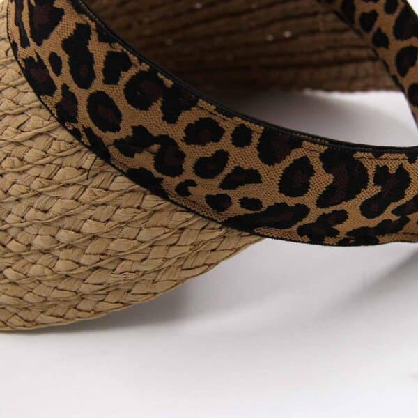 Visera de rafia animal print - Imagen 6