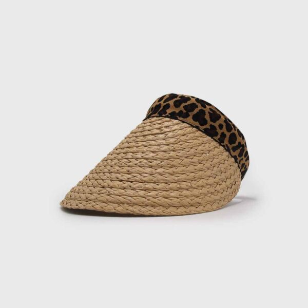 Visera de rafia animal print