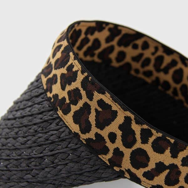 Visera de rafia animal print - Imagen 4