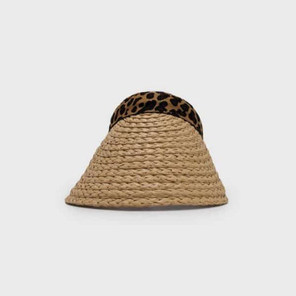 Visera de rafia animal print - Imagen 3