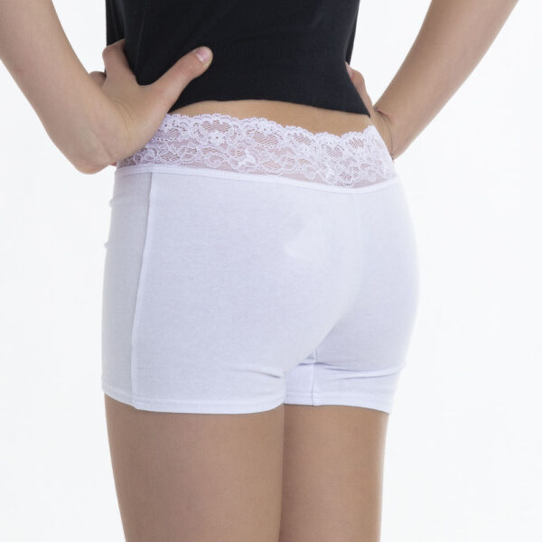 Pantaleta Infantil de Algodón con Encaje - Imagen 2