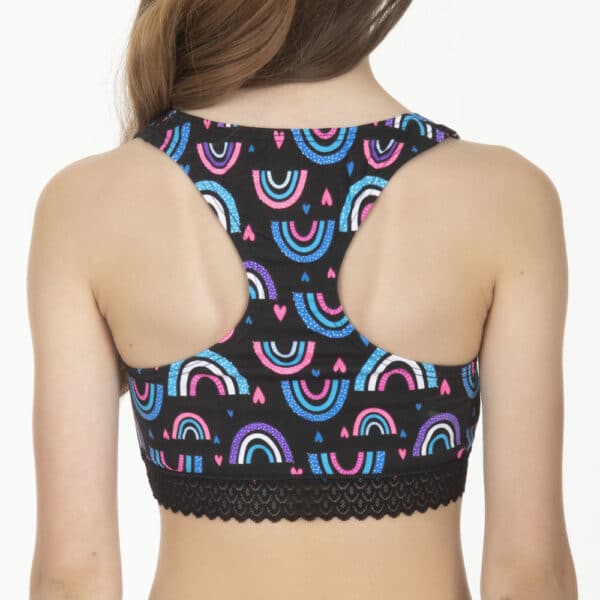 Top de Algodón Estampado con Encaje - Imagen 4