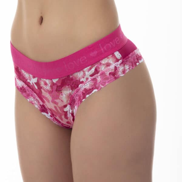 Pantaleta De Encaje Con Malla - Imagen 8