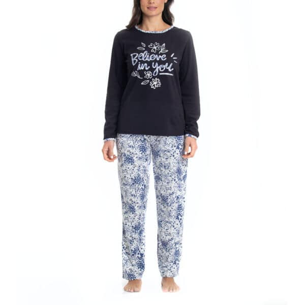 Pijama Estampado Micropolar Lady Genny