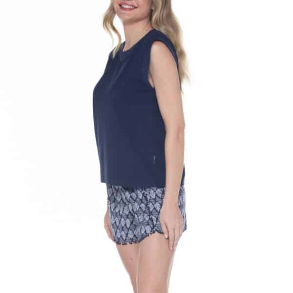 Pijama de Verano en Algodón Mujer Estilo Tribal - Imagen 3