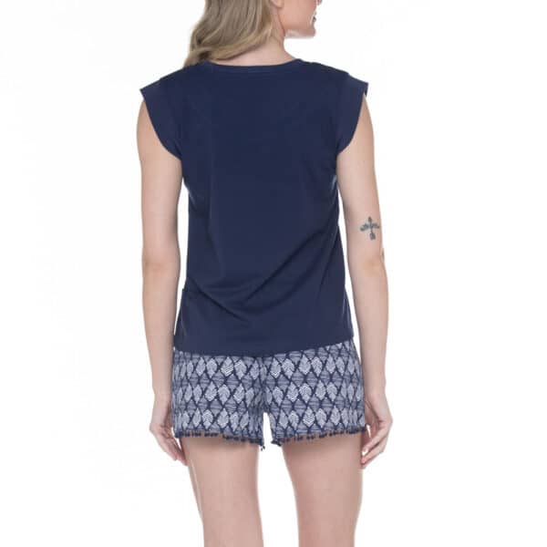 Pijama de Verano en Algodón Mujer Estilo Tribal - Imagen 2