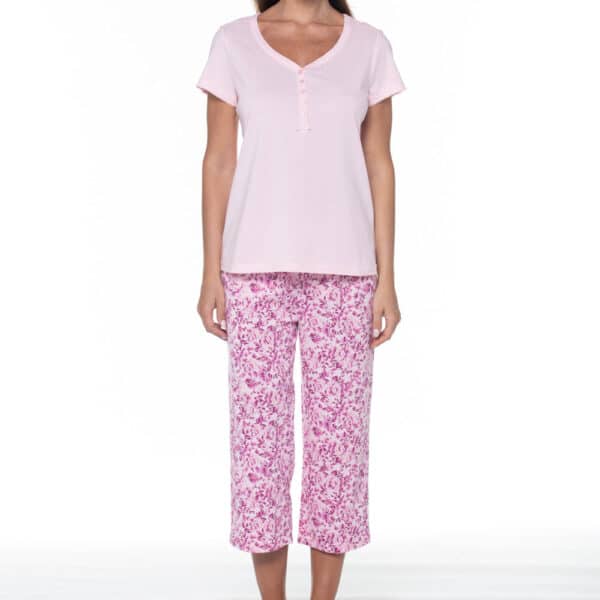 Pijama Capri con Encaje en Hombros - Imagen 6