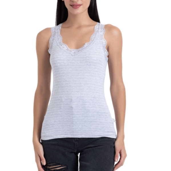 Camiseta Sin Mangas Bamboo Encaje - Imagen 7