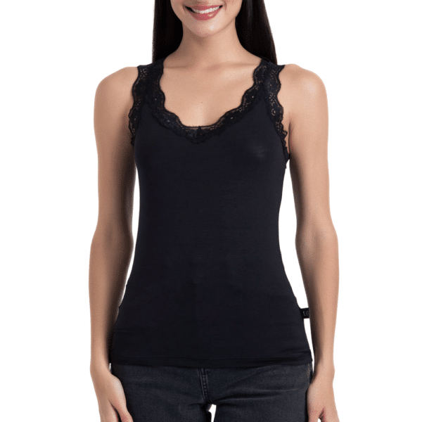 Camiseta Sin Mangas Bamboo Encaje - Imagen 5