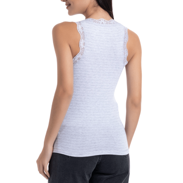Camiseta Sin Mangas Bamboo Encaje - Imagen 8