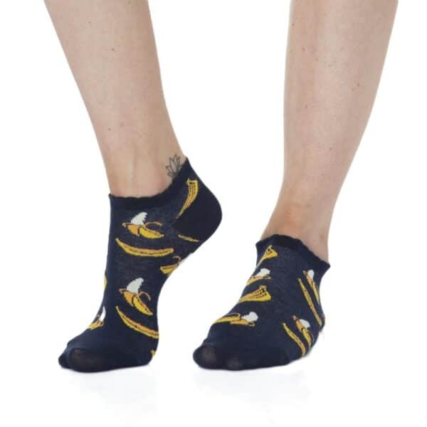 Calcetines Tobilleros Estampados Algodón para mujer