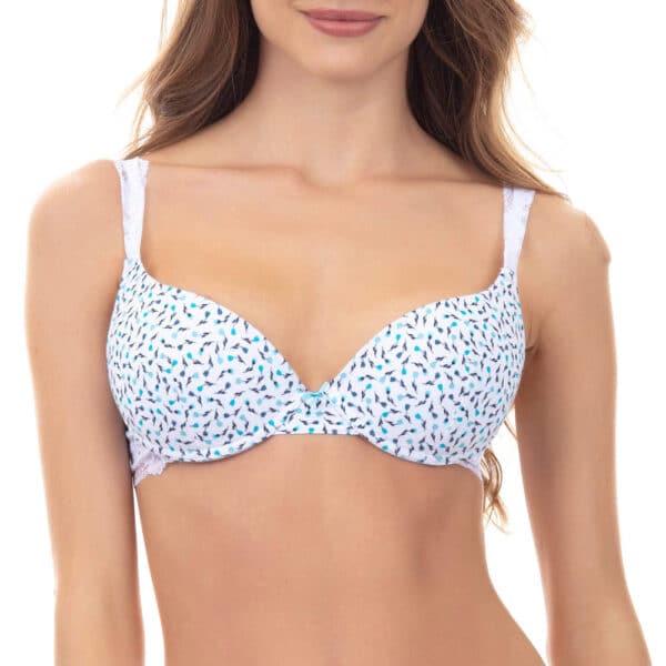 Sostén Push-Up de Algodón Estampado - Imagen 5