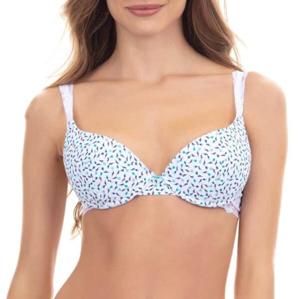 Sostén Push-Up de Algodón Estampado - Imagen 7