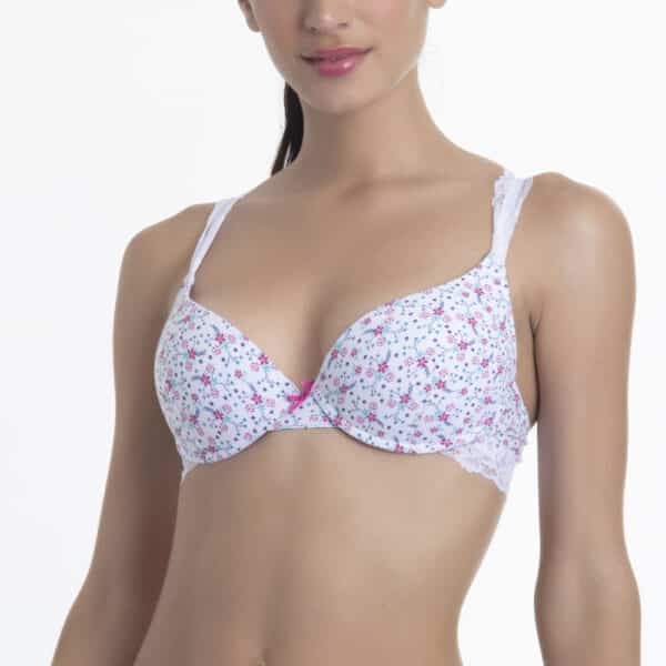 Sostén Push-Up de Algodón Estampado - Imagen 8