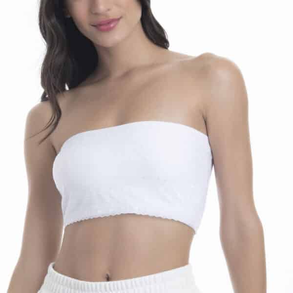 Top Sin Costuras con Encaje para Mujer