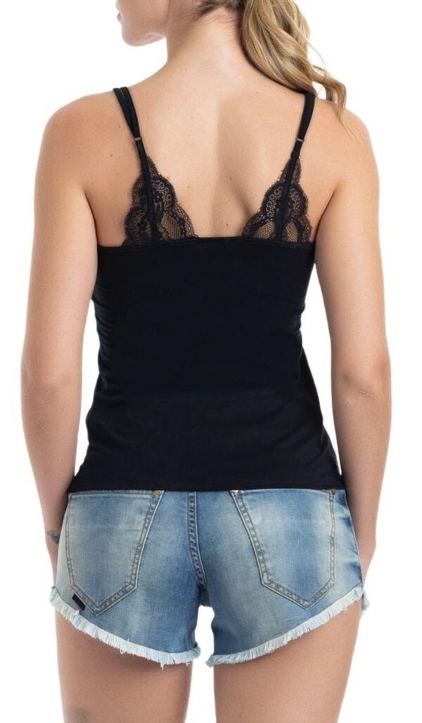 Camiseta Viscosa Con Encaje Mujer - Imagen 4