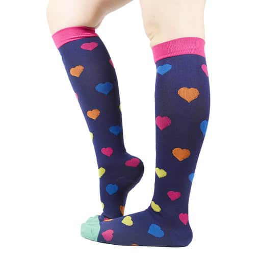 Bucaneras de Compresión Corazones de Colores