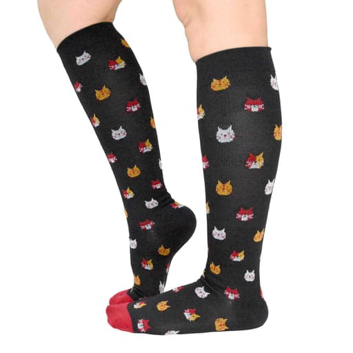 Bucaneras de Compresión Caritas de Gatos de Colores
