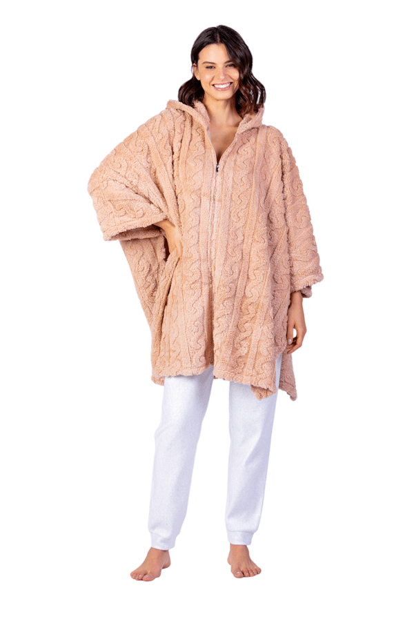 Poncho Polar con Cierre Lady Genny - Calidez y Estilo - Imagen 3