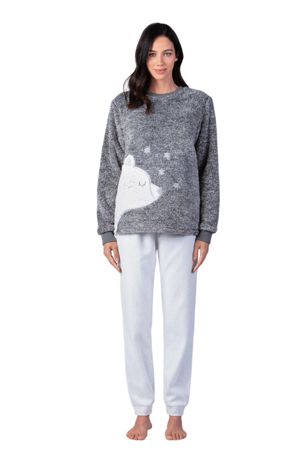Pijama Polar Peluche Mujer