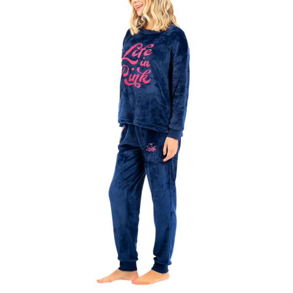 Pijama Polar Bordada Lady Genny - Imagen 2
