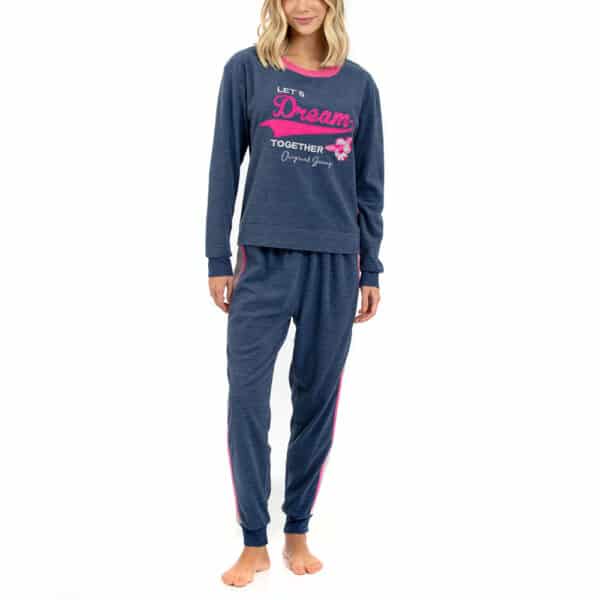 Pijama Micropolar Floral Confort