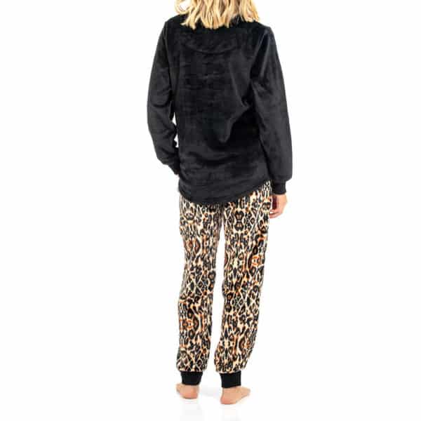 Pijama Estampado Leopardo Polar Lady Genny - Imagen 3