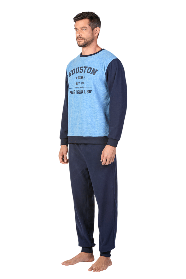 Pijama Micropolar Hombre Dos Tonos - Imagen 3