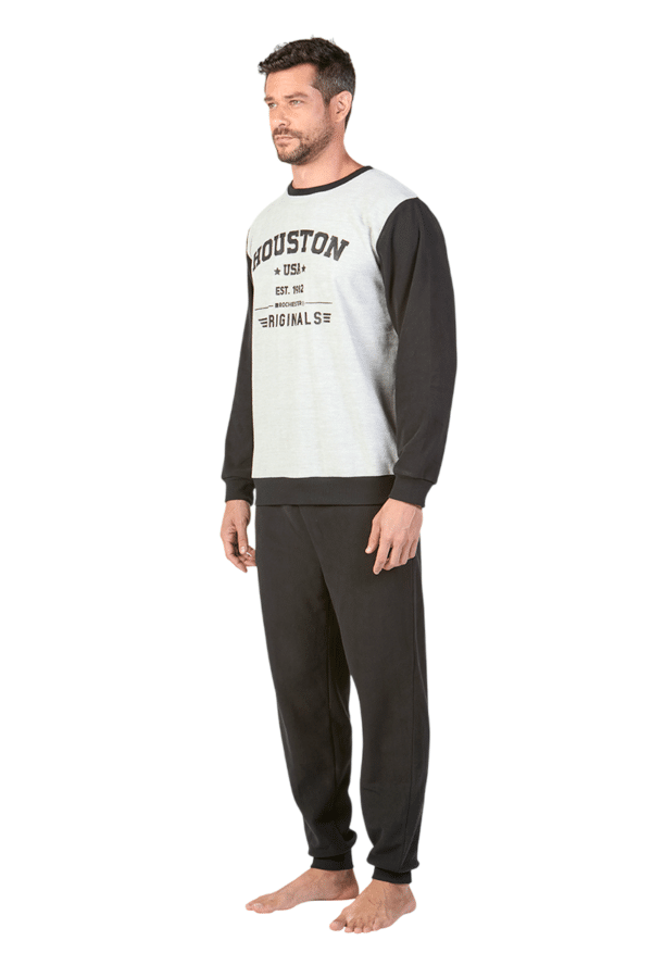 Pijama Micropolar Hombre Dos Tonos - Imagen 6