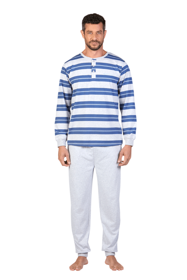 Pijama De Hombre Algodón a Rayas
