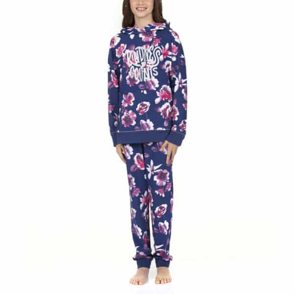 Pijama Algodón con Capucha Niñas