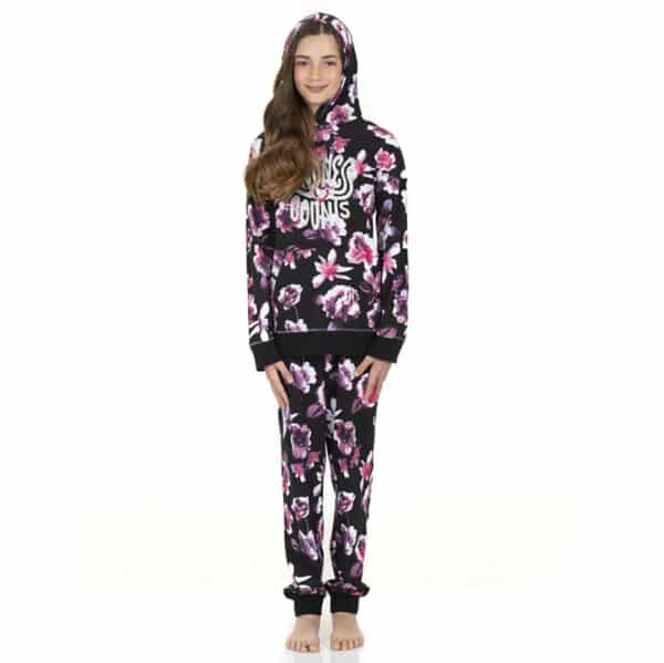Pijama Algodón con Capucha Niñas - Imagen 4