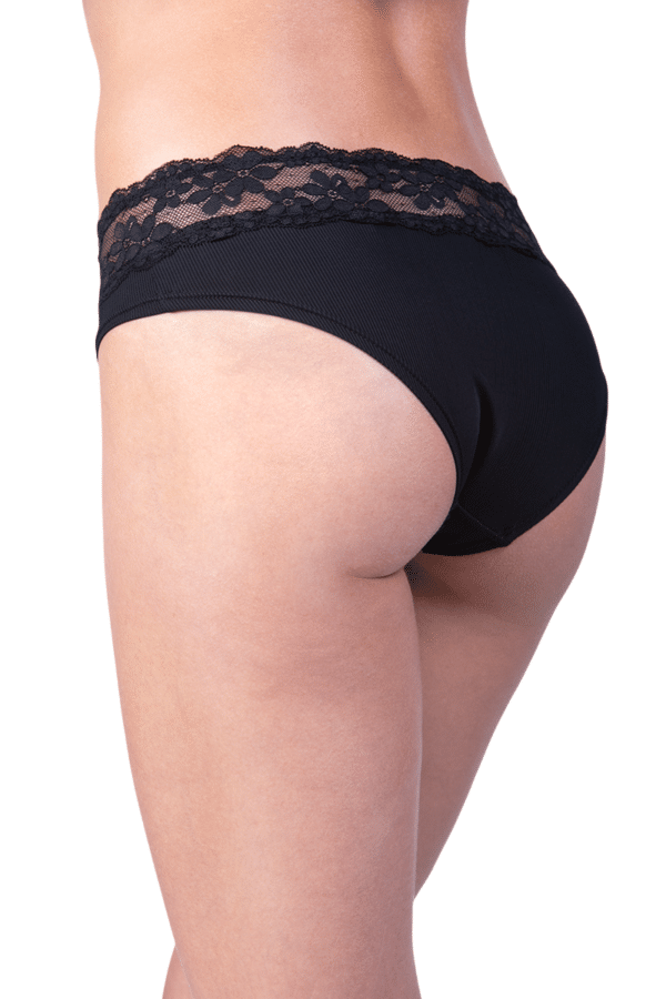 Pantaleta Microfibra Con Cintura de Encaje - Imagen 2