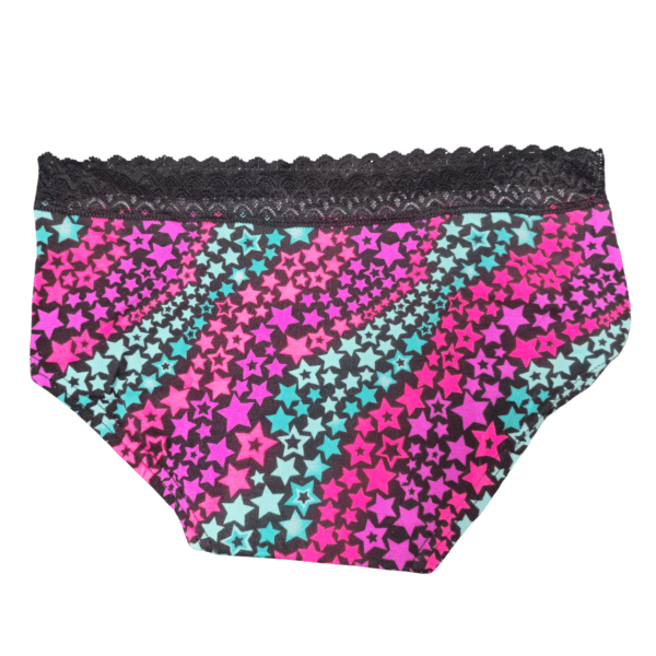 Pantaleta niña estampada con encaje - Imagen 3