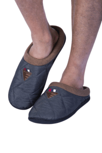 Pantufla Para Hombre Invierno Abierta - Imagen 7