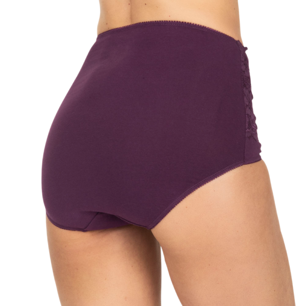Pantaleta Maxi de Algodón con Encaje - Imagen 9