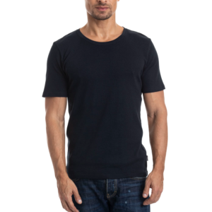 Camiseta Cotton Rib Cuello Redondo Manga Corta
