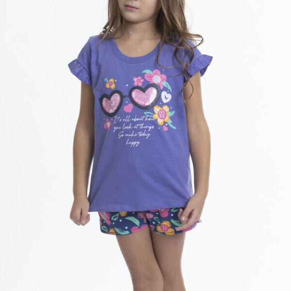 Pijama Cotton Estampado Corazon - Imagen 2
