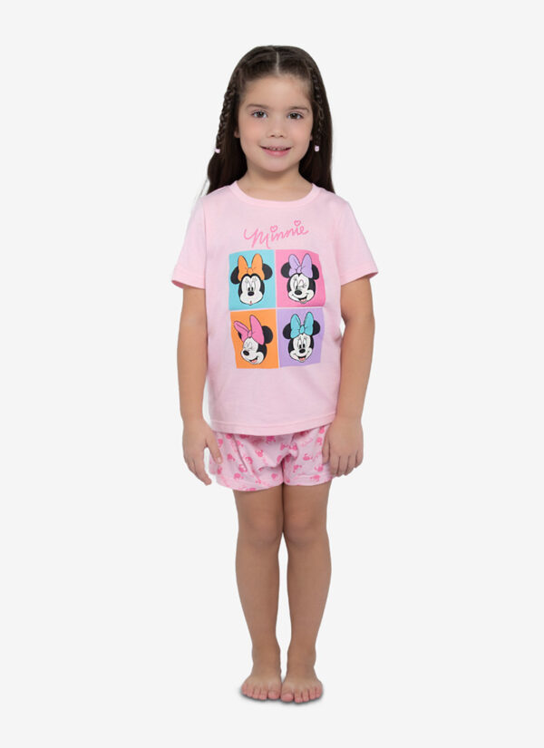 Pijama Cotton Con Diseño De Minnie - Imagen 4