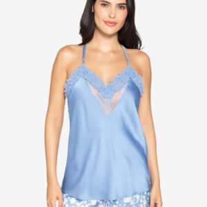 Pijama Satín Floral Mujer