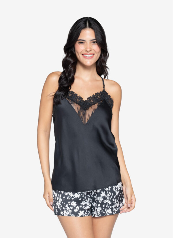 Pijama Satín Floral Mujer - Imagen 5