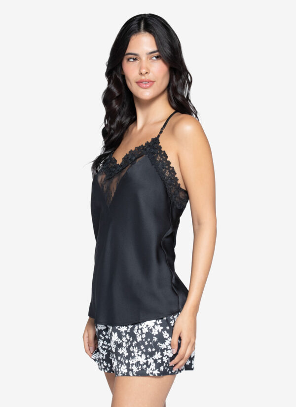 Pijama Satín Floral Mujer - Imagen 4
