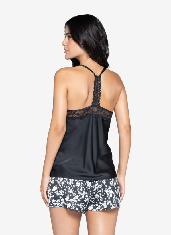 Pijama Satín Floral Mujer - Imagen 6