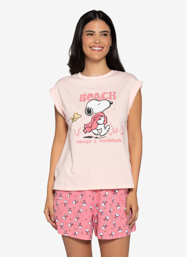 Pijama Algodón Mujer Personajes - Imagen 4