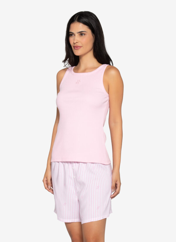 Pijama Short Algodón Y Viscosa - Imagen 5