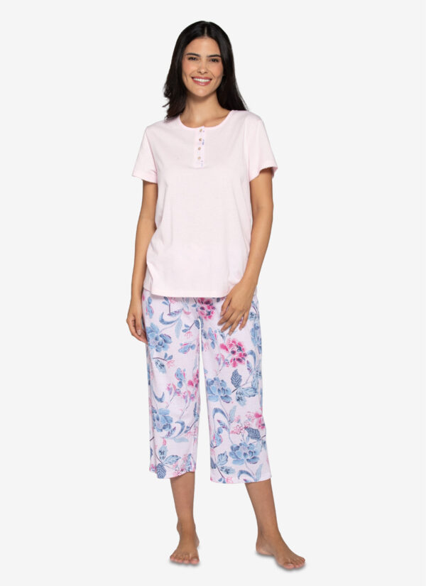 Pijama Verano Mujer Diseño Floral - Imagen 3