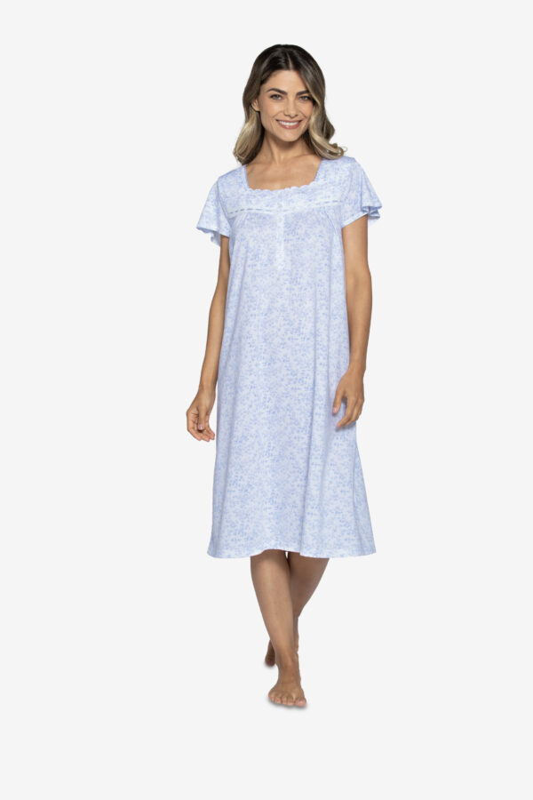 Camisa de dormir Floral Algodón Suave