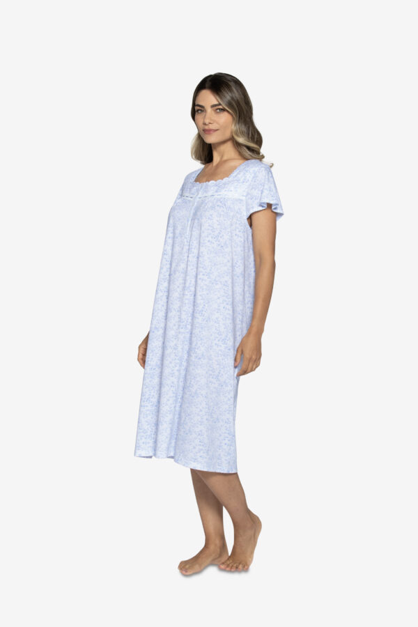 Camisa de dormir Floral Algodón Suave - Imagen 3