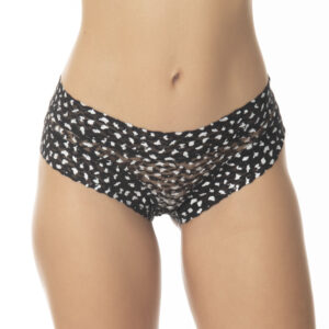 Pantaleta De Encaje Con Detalles Plateados - Imagen 7